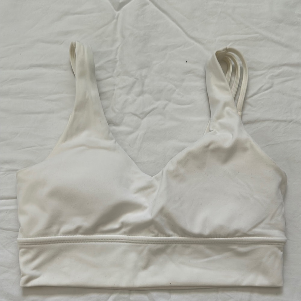 Buff Bunny White Sports bra